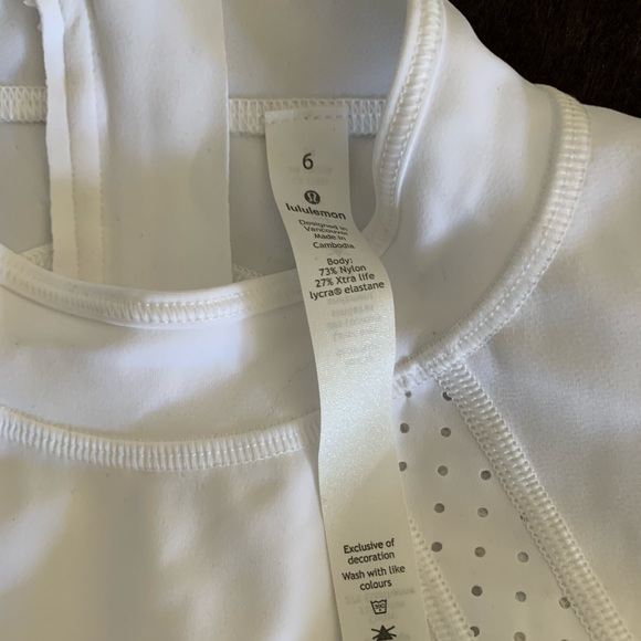 New Lululemon White Swell Seeker Paddle swimsuit 6 - Picture 3 of 5